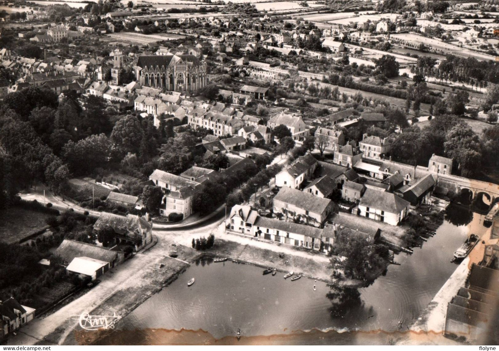 Nort Sur Erdre - Vue Aérienne Sur Le Bassin Et Le Pont Saint Georges De L'erdre - Nort Sur Erdre