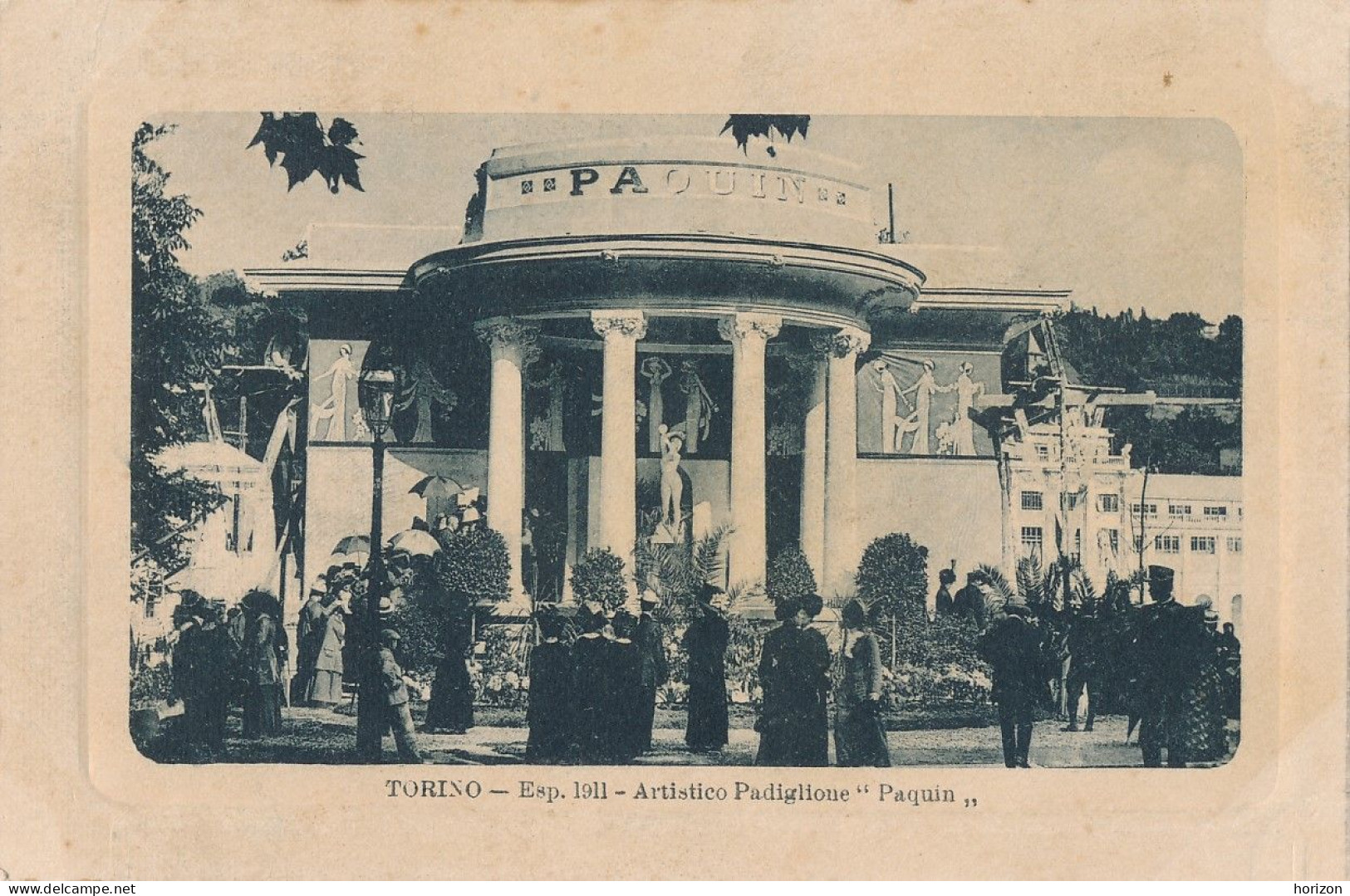 2f.566  TORINO - Esp. 1911 - Artistico Padiglione "Paquin" - Molfese Sansoldo Editori - Exposiciones