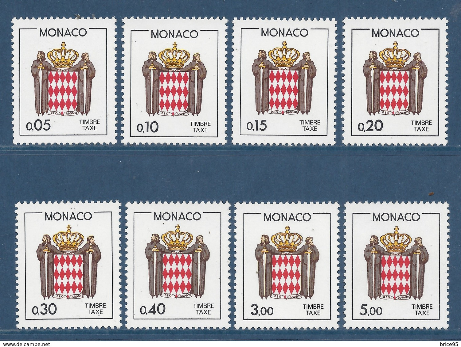 Monaco - Taxe - YT N° 75 à 82 ** - Neuf Sans Charnière - 1985 - Portomarken