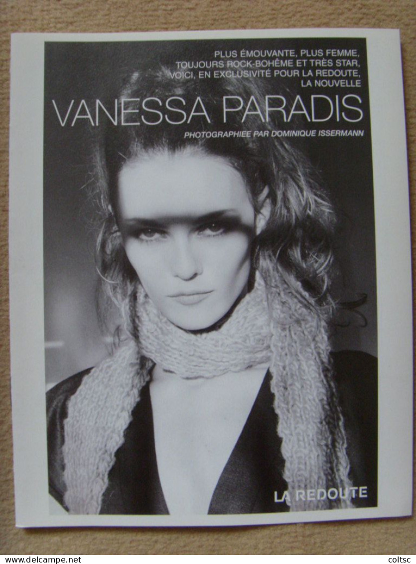 17720-  Très Joli Dépliant Publicitaire En N&B De La Redoute Avec Vanessa Paradis En Mannequin - Plakate & Poster