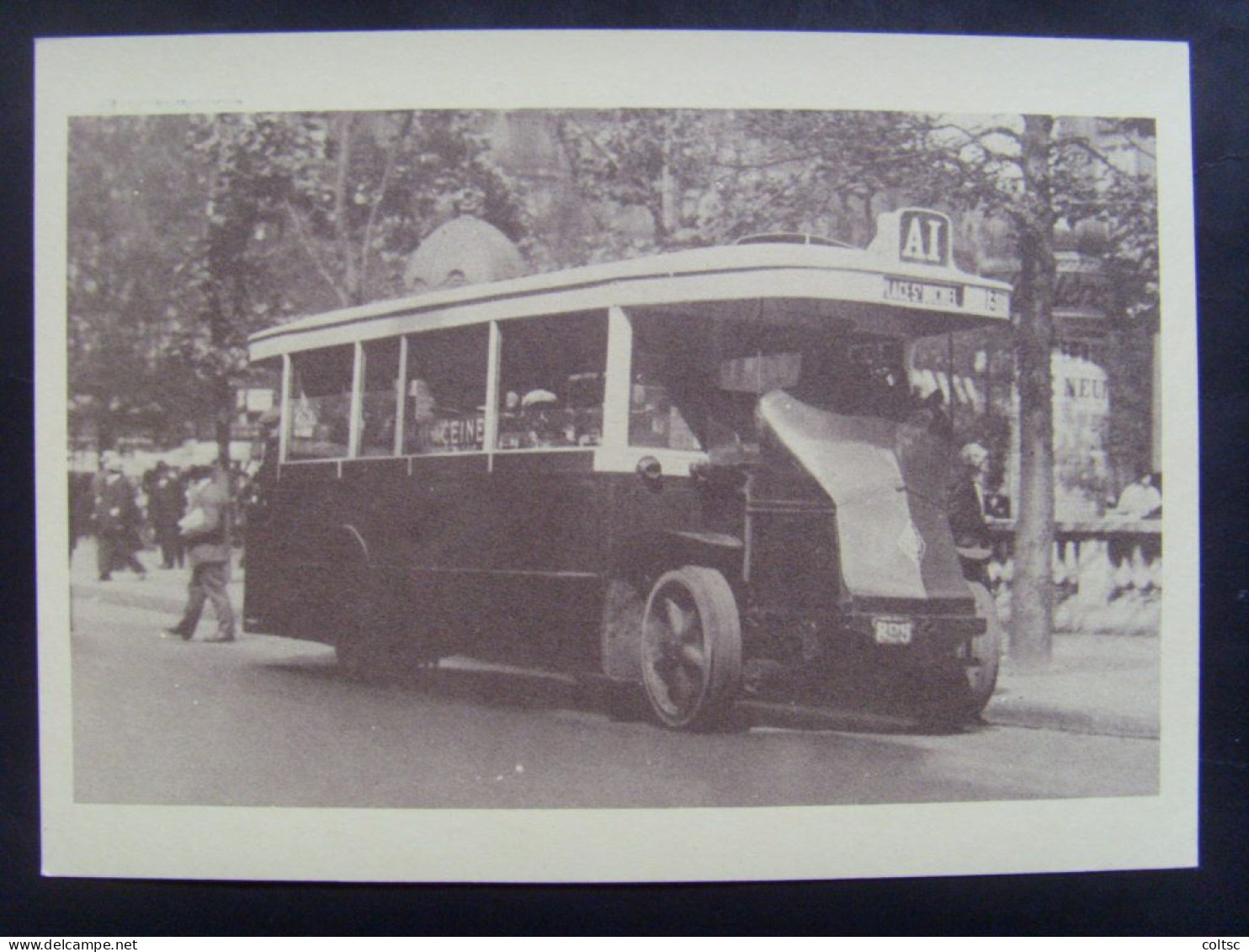 17753- Ensemble de 6 CP au type Becquet 80 c vert, repiquage RATP 70 ans d'autobus, Obl temporaire, dans leur pochette