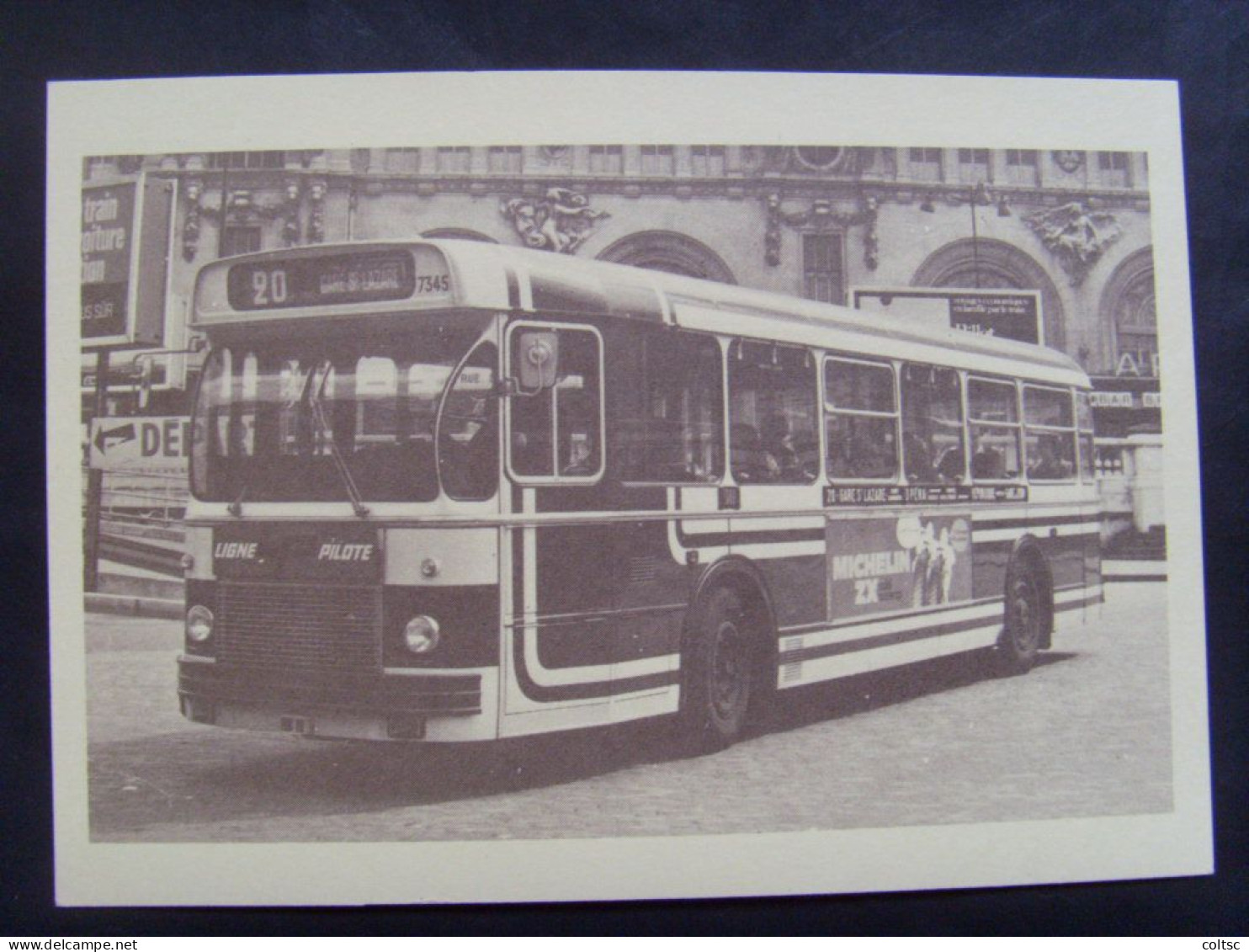 17753- Ensemble de 6 CP au type Becquet 80 c vert, repiquage RATP 70 ans d'autobus, Obl temporaire, dans leur pochette