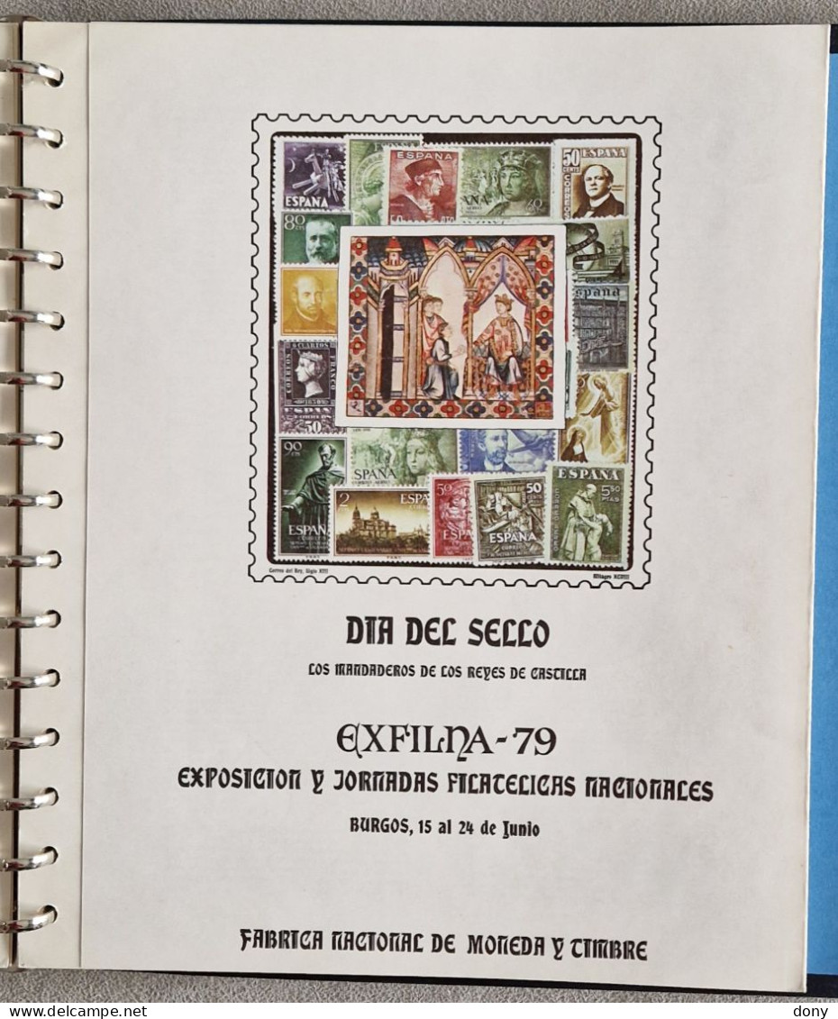 Colección lote documentos oficiales de sellos y exposiciones FNMT del Edifil n°1 al 20 España Correos