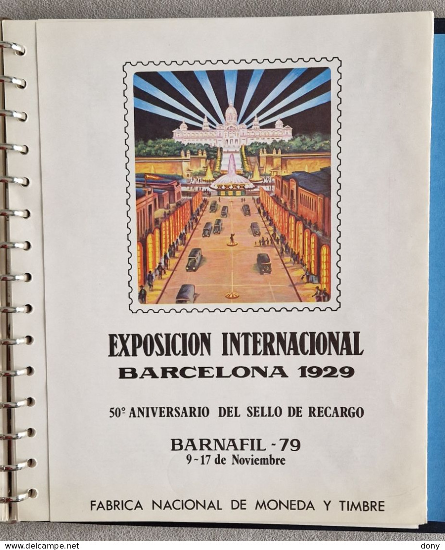 Colección lote documentos oficiales de sellos y exposiciones FNMT del Edifil n°1 al 20 España Correos