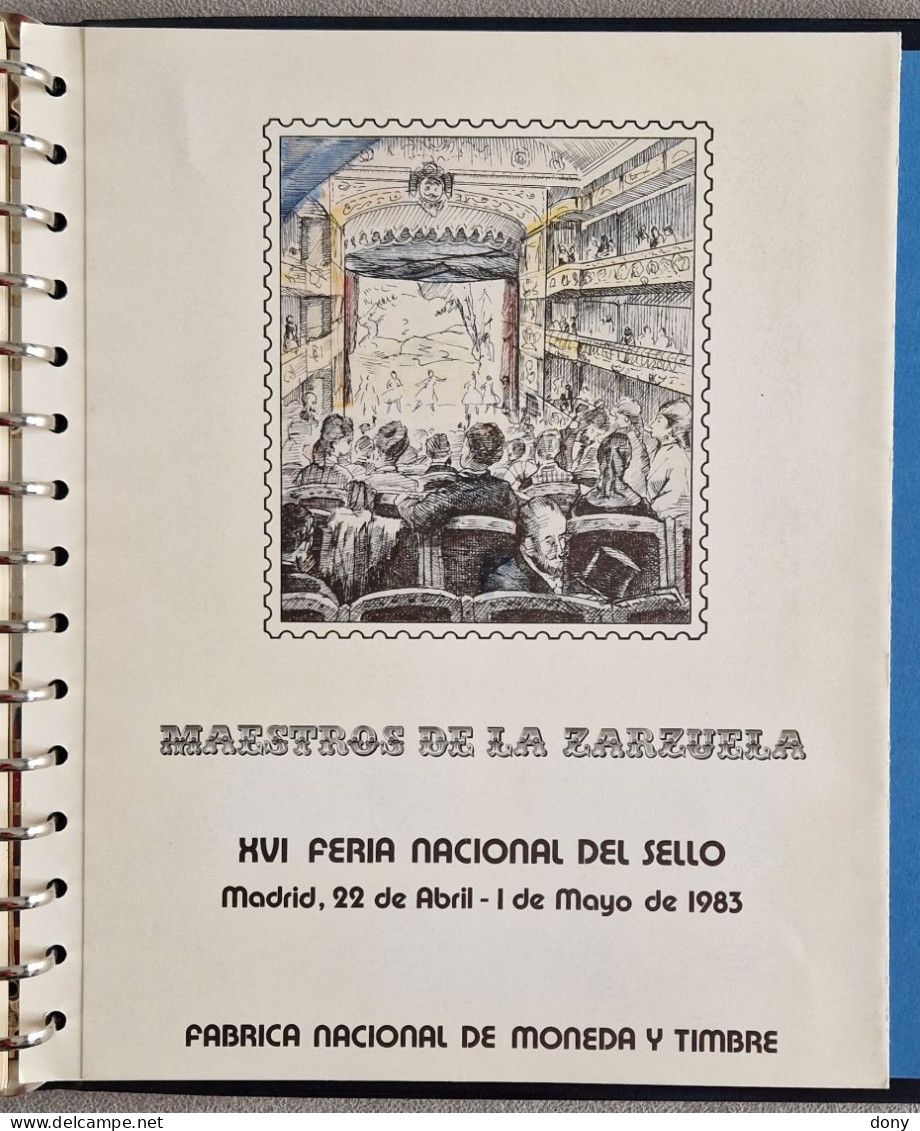 Colección lote documentos oficiales de sellos y exposiciones FNMT del Edifil n°1 al 20 España Correos