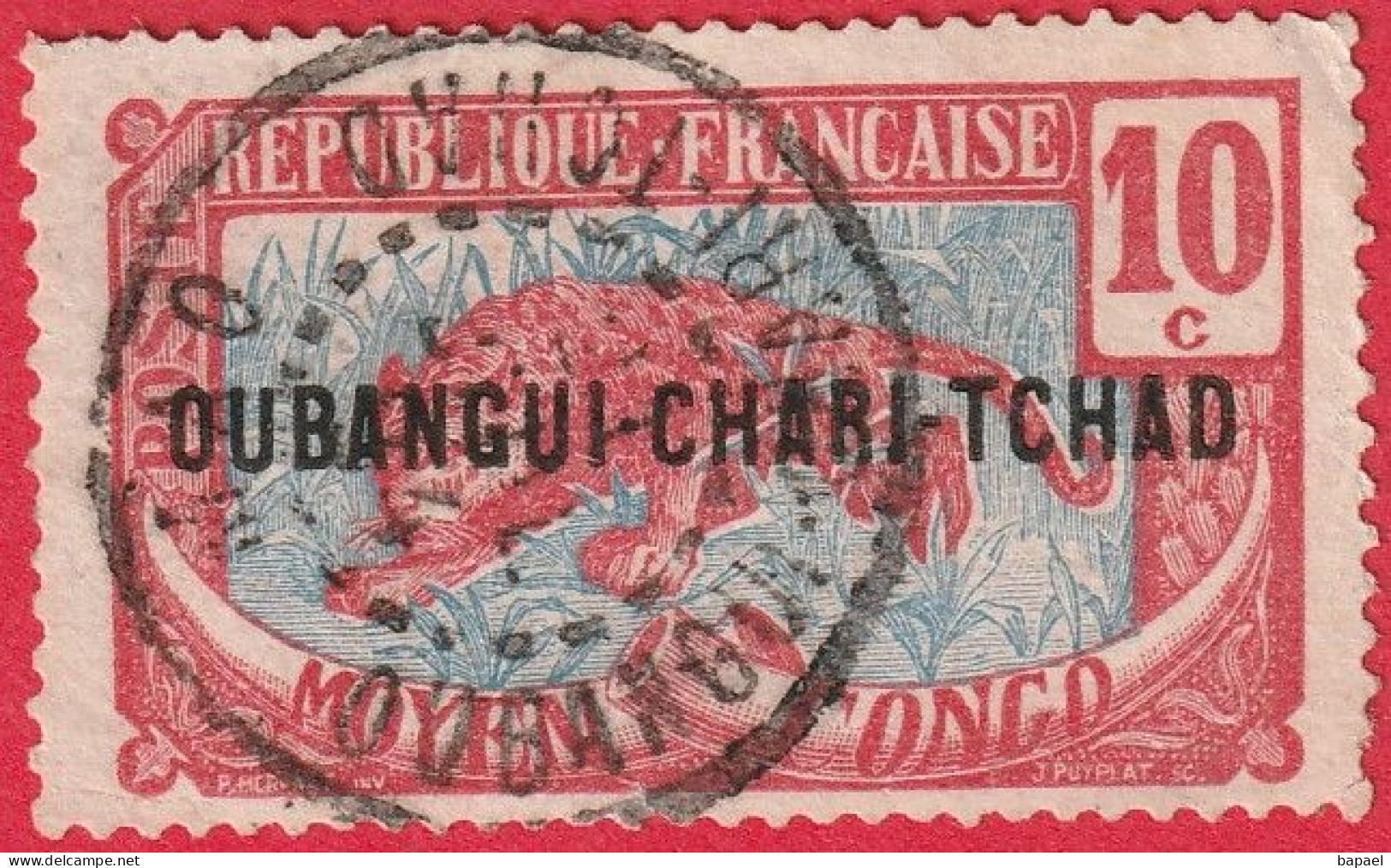 N° Yvert&Tellier 5 - Colonie Fse - Afrique (Oubangui) (1915-1918) - (O - Oblitéré) - Oblitérés