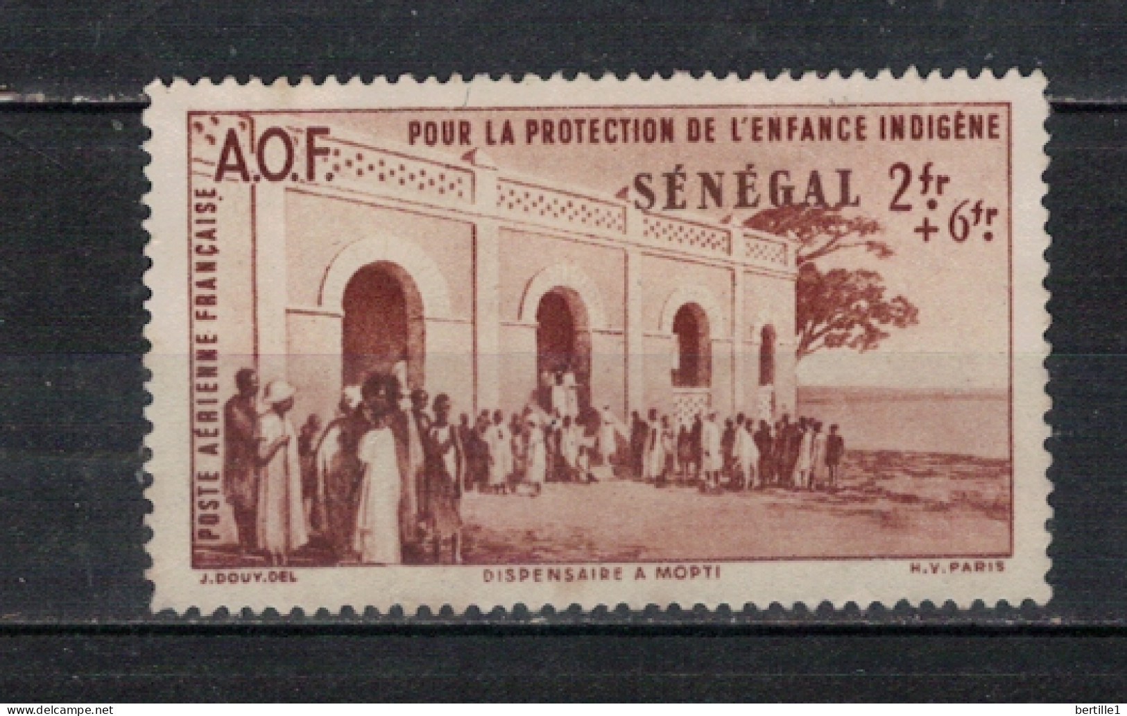 SENEGAL         N° YVERT  :  PA 19    NEUF SANS  GOMME    ( SG  02/57   ) - Luftpost