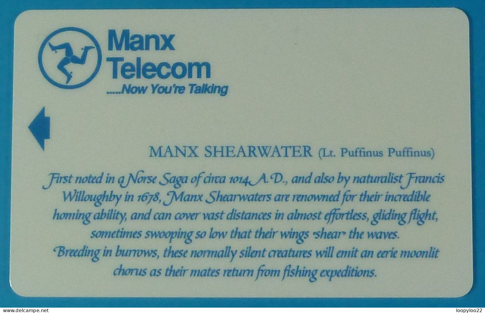 ISLE OF MAN - Manx Telecom - Manx Shearwater - £5 - Specimen Without Control - Isle Of Man