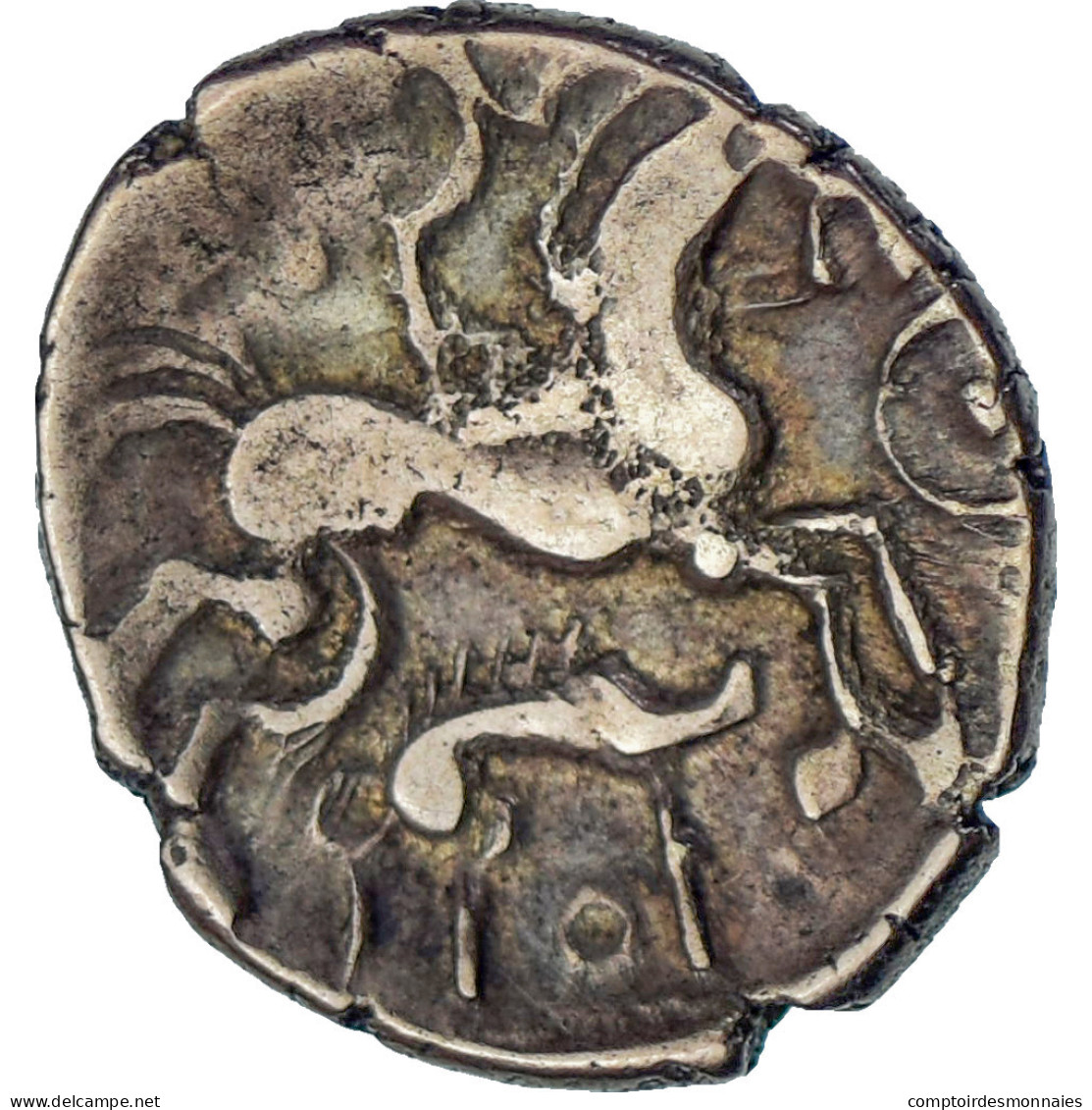 Monnaie, Aulerques Éburovices, Hémistatère "au Sanglier", 1st Century BC - Gauloises