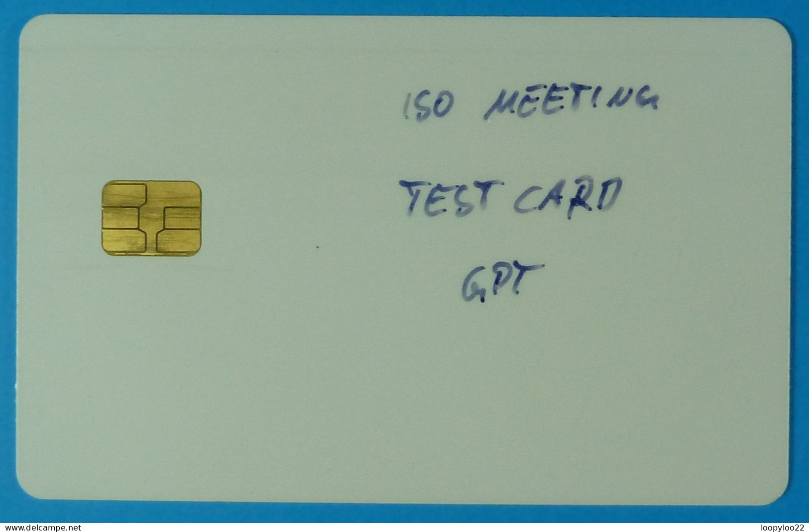 UK - Great Britain - Chip - GPT - Test For ISO Standard Meeting - Only 2 Pieces Known - VF Used - RRR - [ 8] Ediciones De Empresas