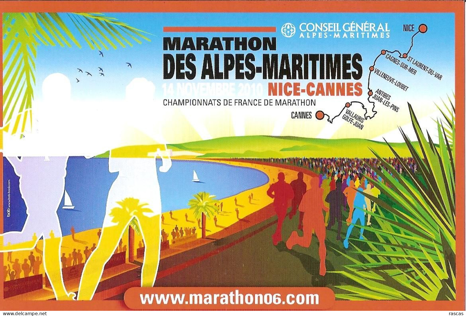 CPM - ATHLETISME - COURSE A PIED - MARATHON DES ALPES MARITIMES 2010 - NICE CANNES - Athlétisme