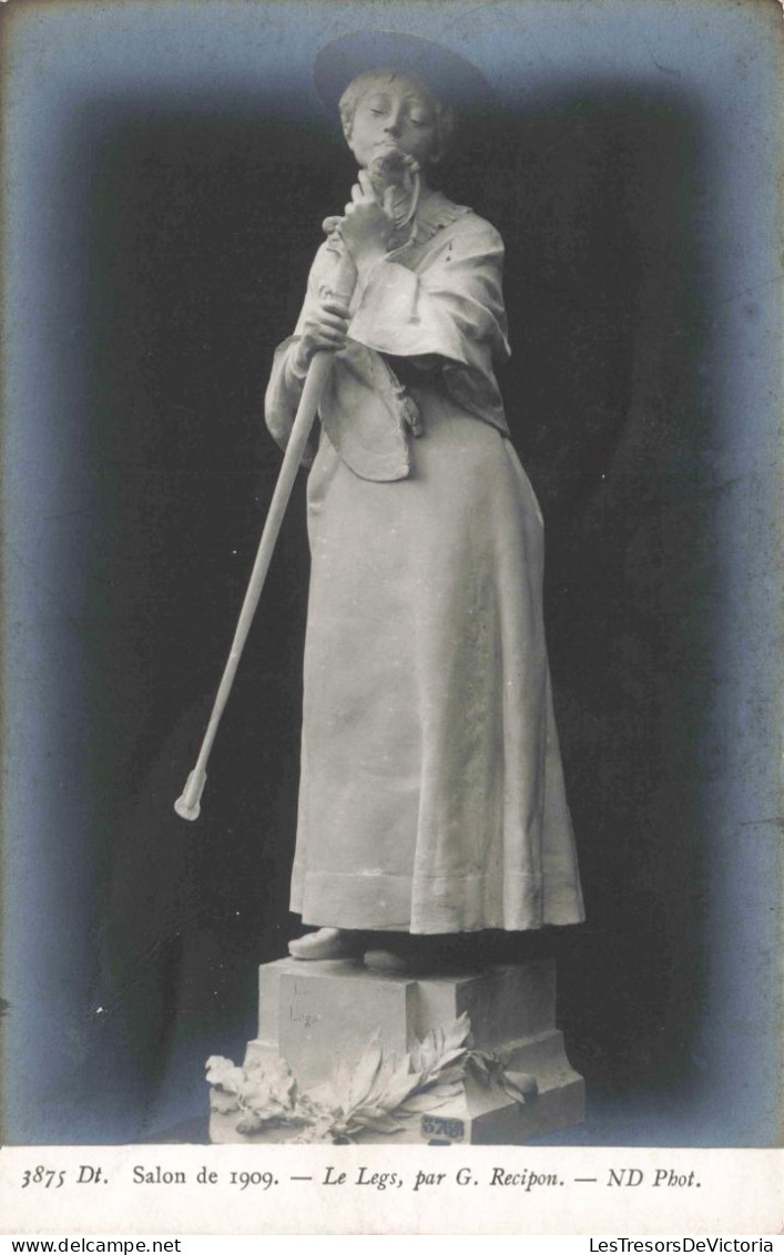 ARTS - Sculptures - Salon De 1909 - Le Legs - G. Recipon - Carte Postale Ancienne - Skulpturen