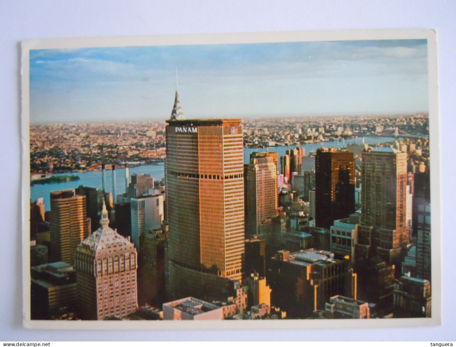 Cpsm USA New York City Midtown New York Skyline Withe The East River In The Background Used 1988 - Tarjetas Panorámicas