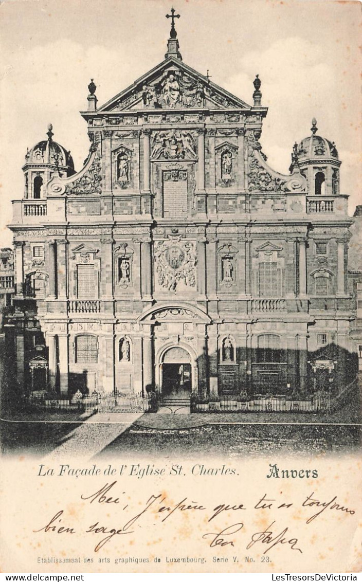 BELGIQUE - Anvers - La Façade De L'Eglise St Charles - Carte Postale Ancienne - Antwerpen