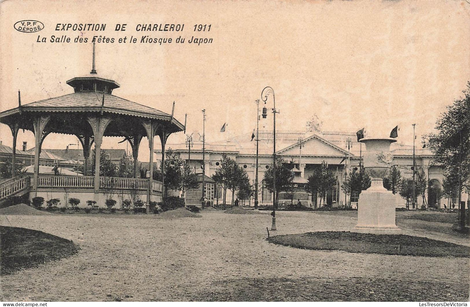 BELGIQUE - Exposition De Charleroi 1911 - La Salle Des Fêtes Et Le Kiosque Du Japon - Carte Postale Ancienne - Charleroi