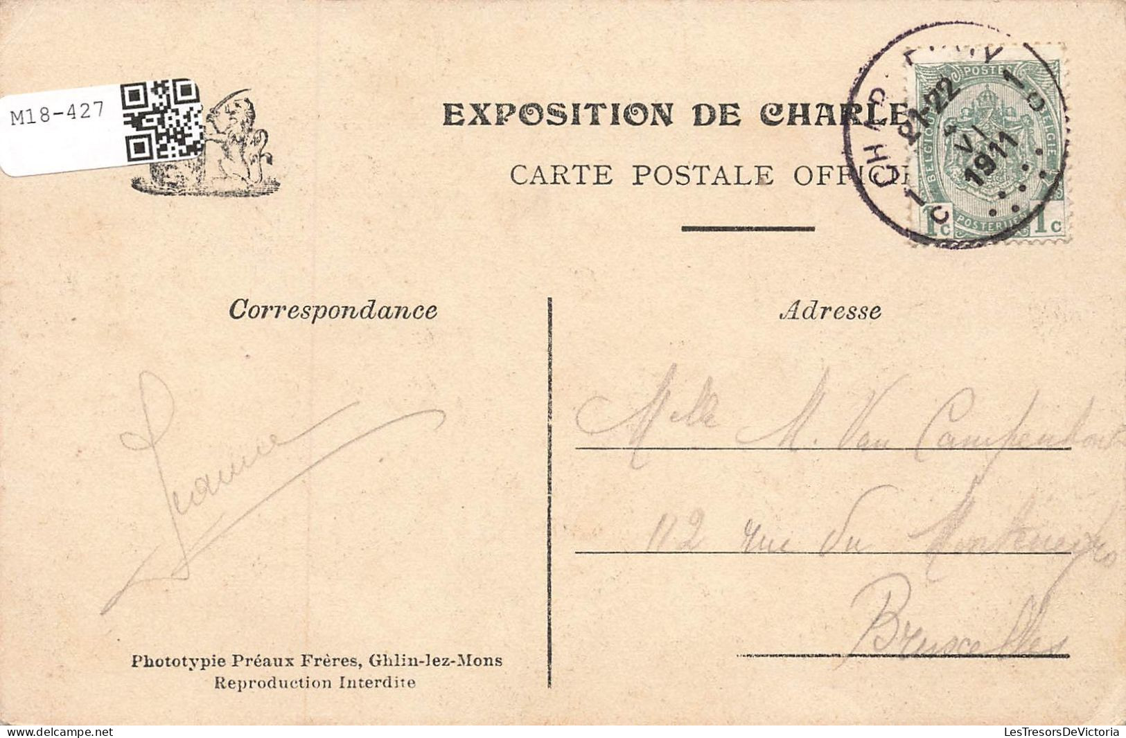 BELGIQUE - Exposition De Charleroi 1911 - La Salle Des Fêtes Et Le Kiosque Du Japon - Carte Postale Ancienne - Charleroi