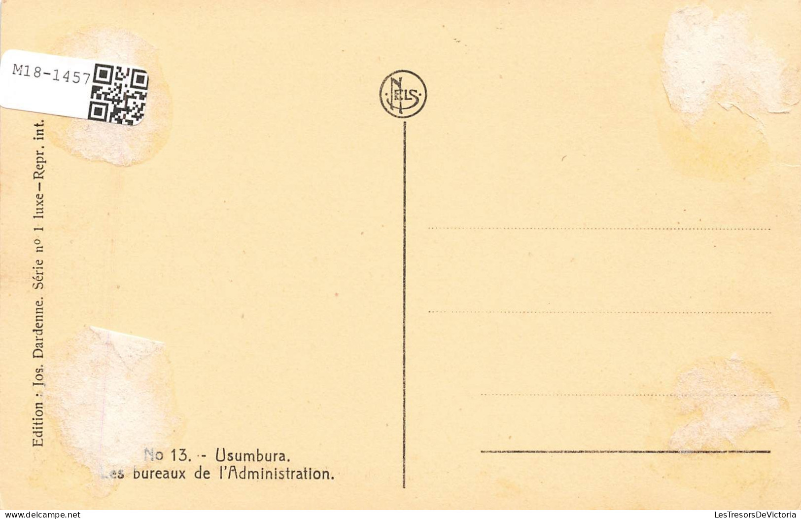BURUNDI - Usumbura - Les Bureaux De L'administration - Carte Postale Ancienne - Burundi