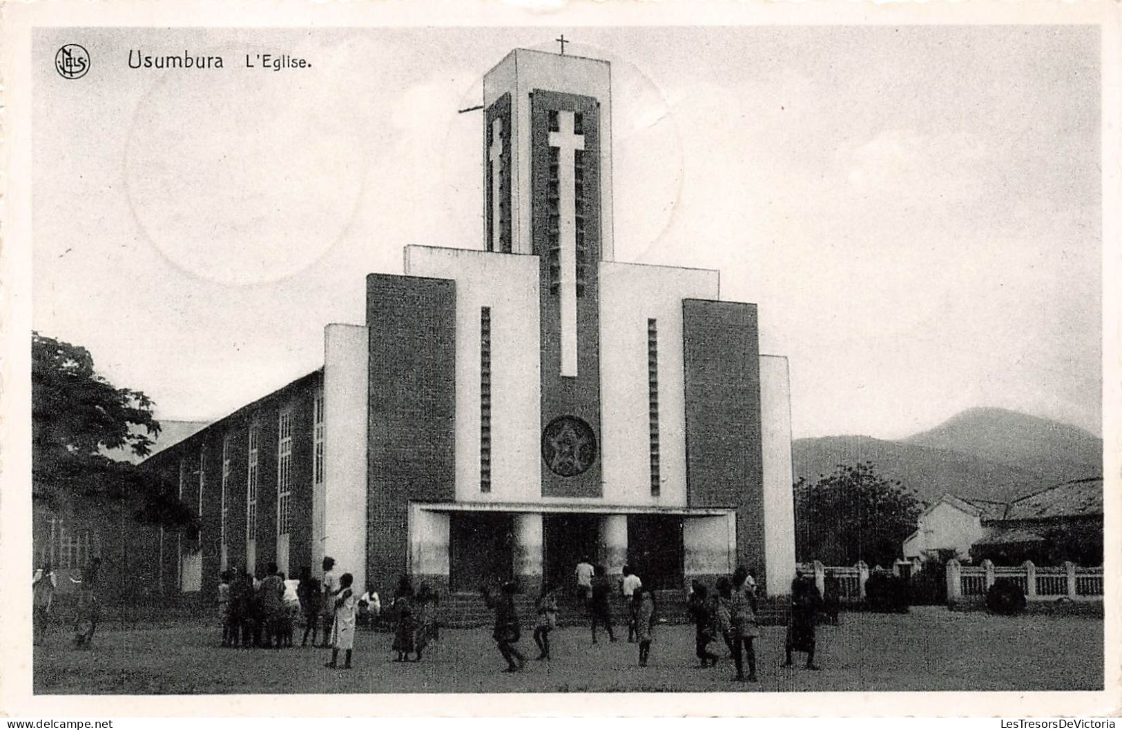 BURUNDI - Usumbura - L'église - Animé - Carte Postale Ancienne - Burundi