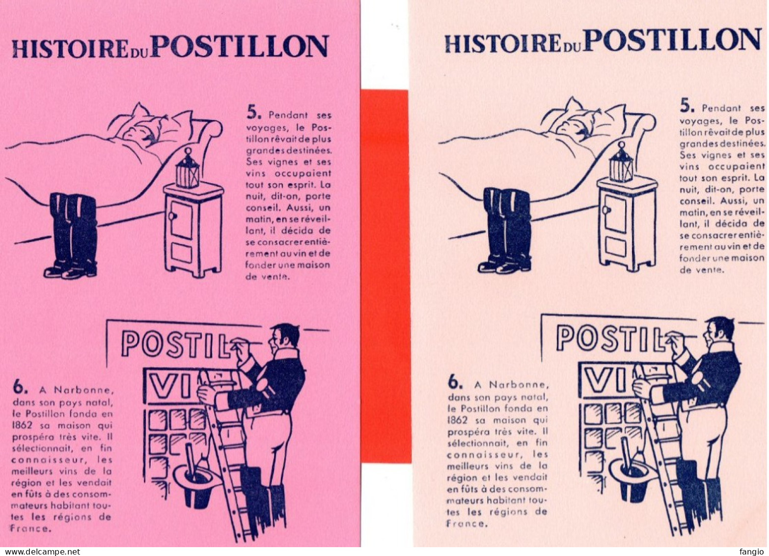 BUVARDS - " Histoire Du POSTILLON " - - P