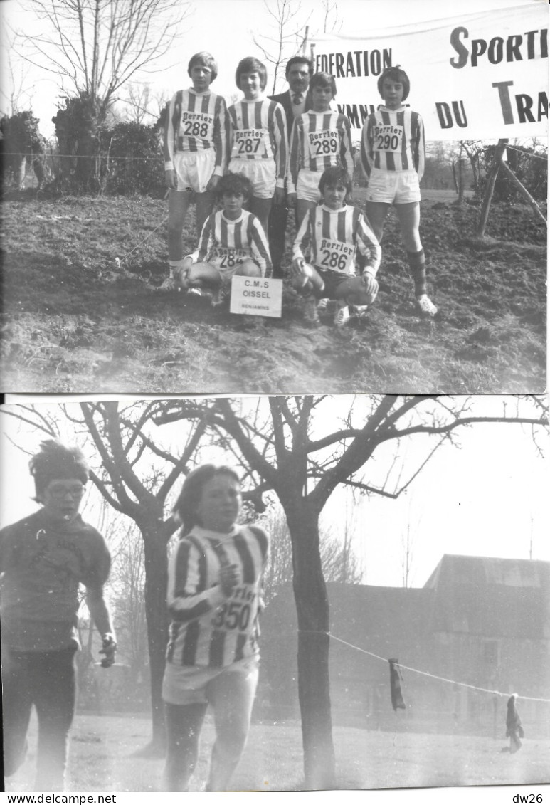 8 Photos Sports: Athlétisme, Cross F.S.G.T.: Jeunes Du Club C.M.S. Oissel (Seine-Maritime) 1970 Environ - Sporten