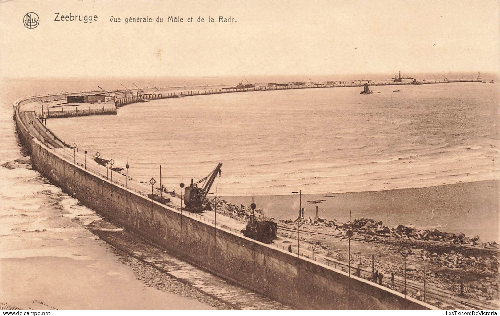 BELGIQUE - Zeebrugge - Vue Générale Du Môle Et De La Rade - Carte Postale Ancienne - Zeebrugge