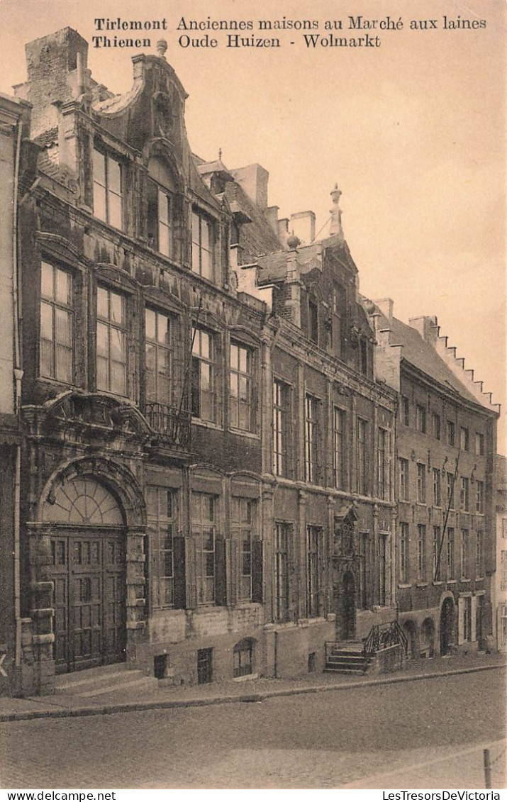 BELGIQUE - Tirlemont - Anciennes Maisons Au Marché Aux Laines - Carte Postale Ancienne - Tienen