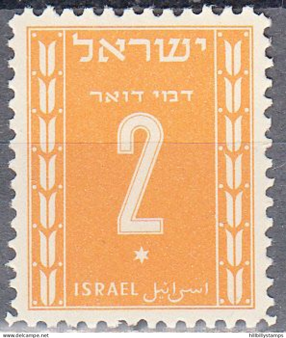 ISRAEL   SCOTT NO J6  MNH   YEAR  1949 - Portomarken