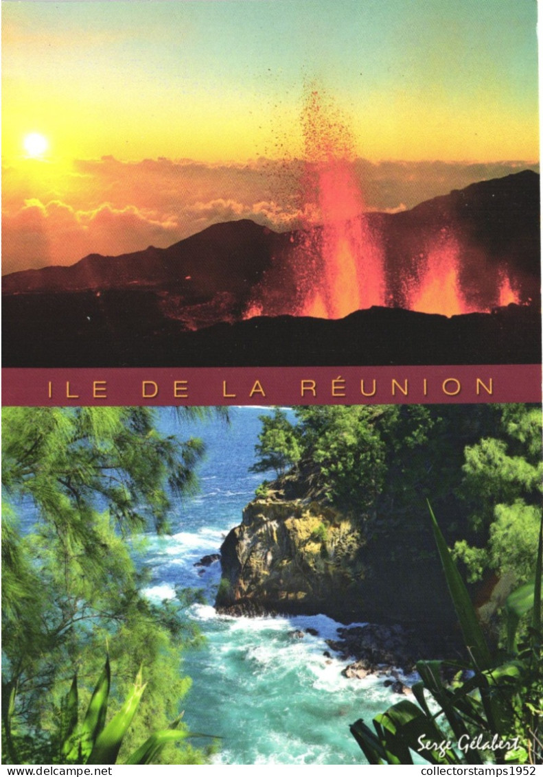 REUNION, MULTIPLE VIEWS, ISLAND, VOLCANO, NATURE, ROCKS, AFRICA - Réunion