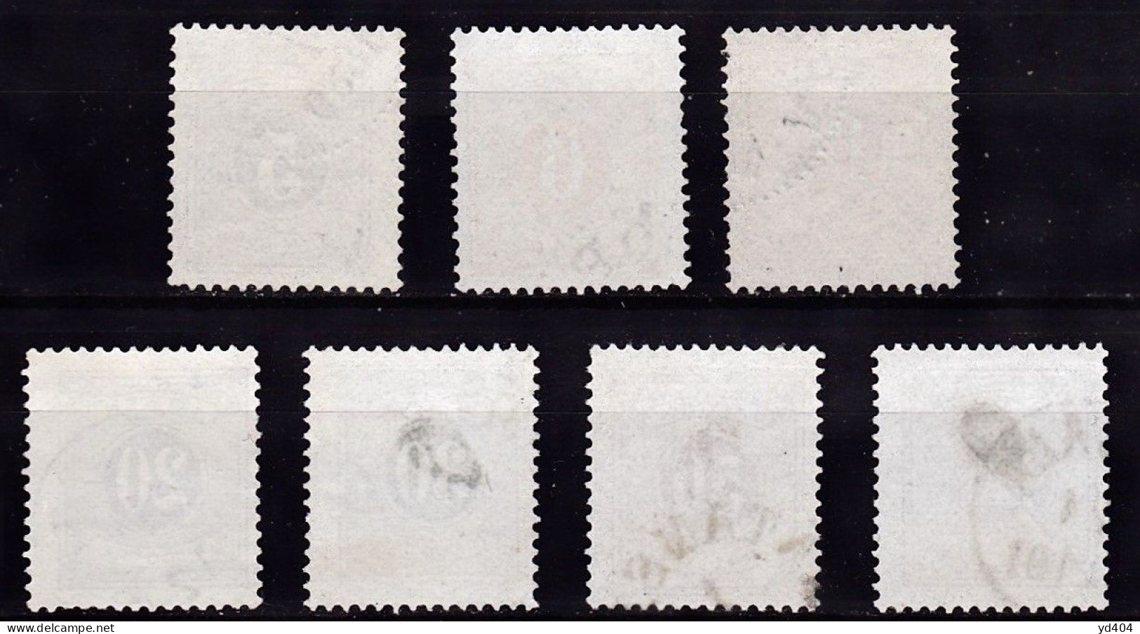 SE706B – SUEDE – SWEDEN – 1877-86 – NUMERAL VALUES FULL SET – SG # D27-37 USED 90 € - Postage Due