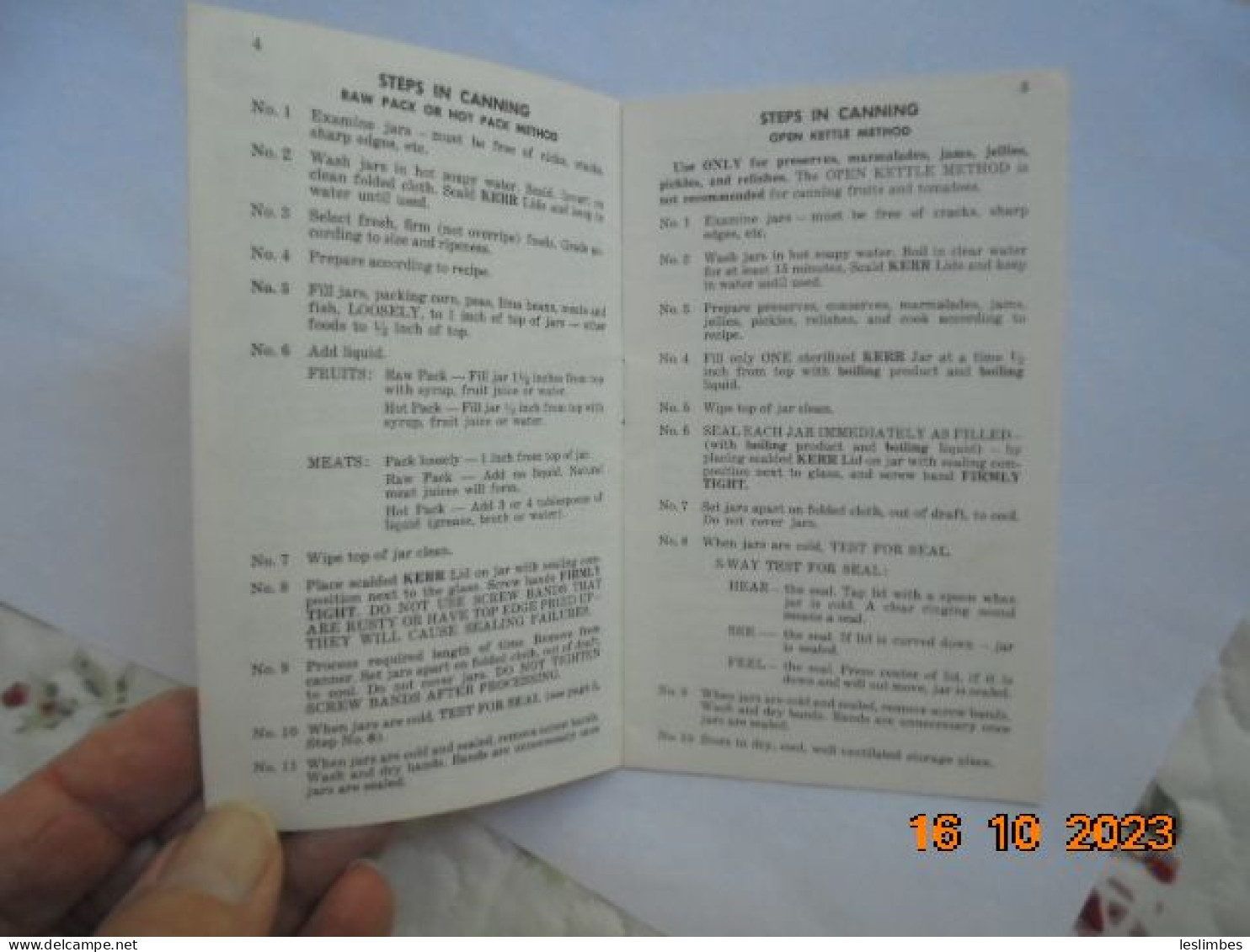 We've Got A Date...Kerr Home Canning And Freezing Guide 1967 - Americana