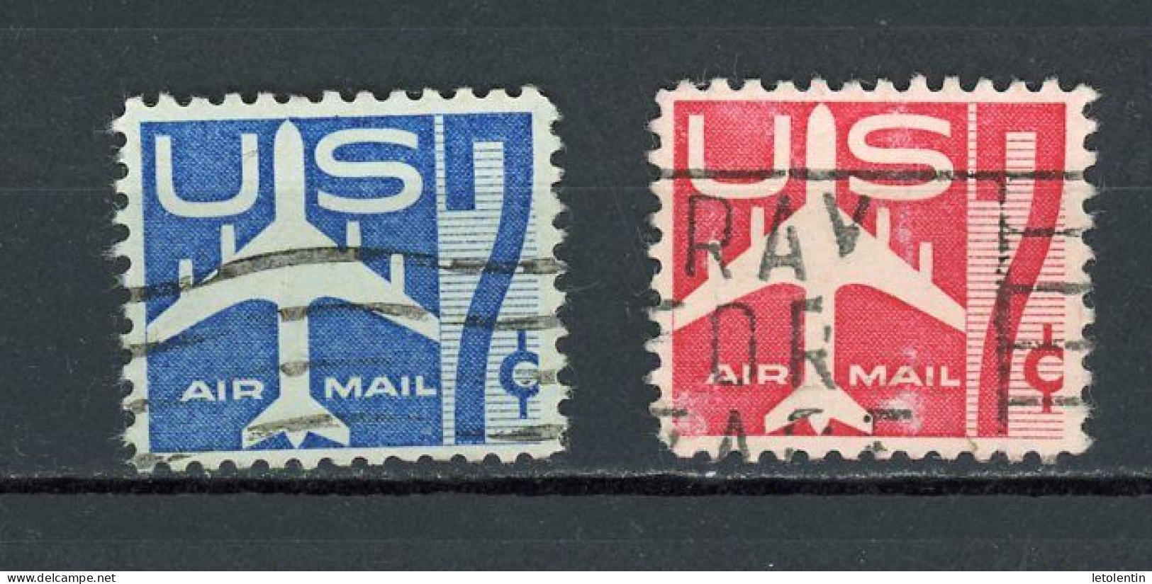 USA : POSTE AÉRIENNE - N° Yvert 50+51 Obli. - 3a. 1961-… Afgestempeld