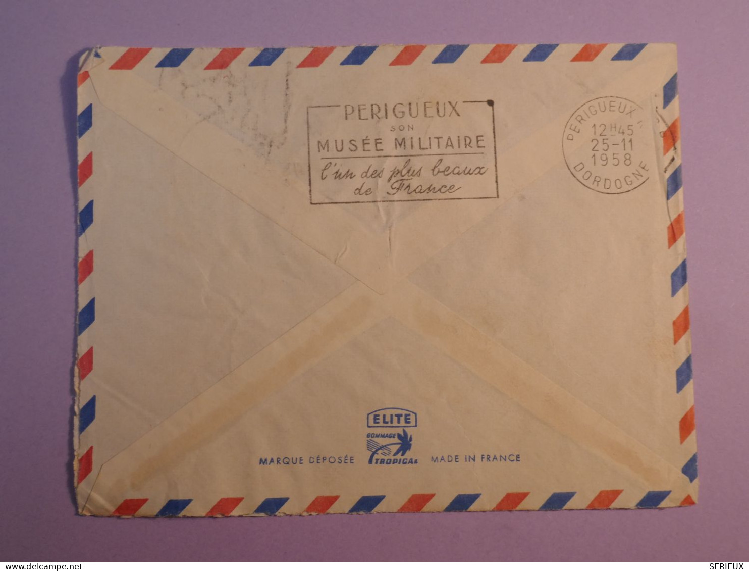 DE6 AEF     BELLE LETTRE  1952 PETIT BUREAU   MOUNDOU   A   EYMET  FRANCE   +AFFR. INTERESSANT+++ - Storia Postale