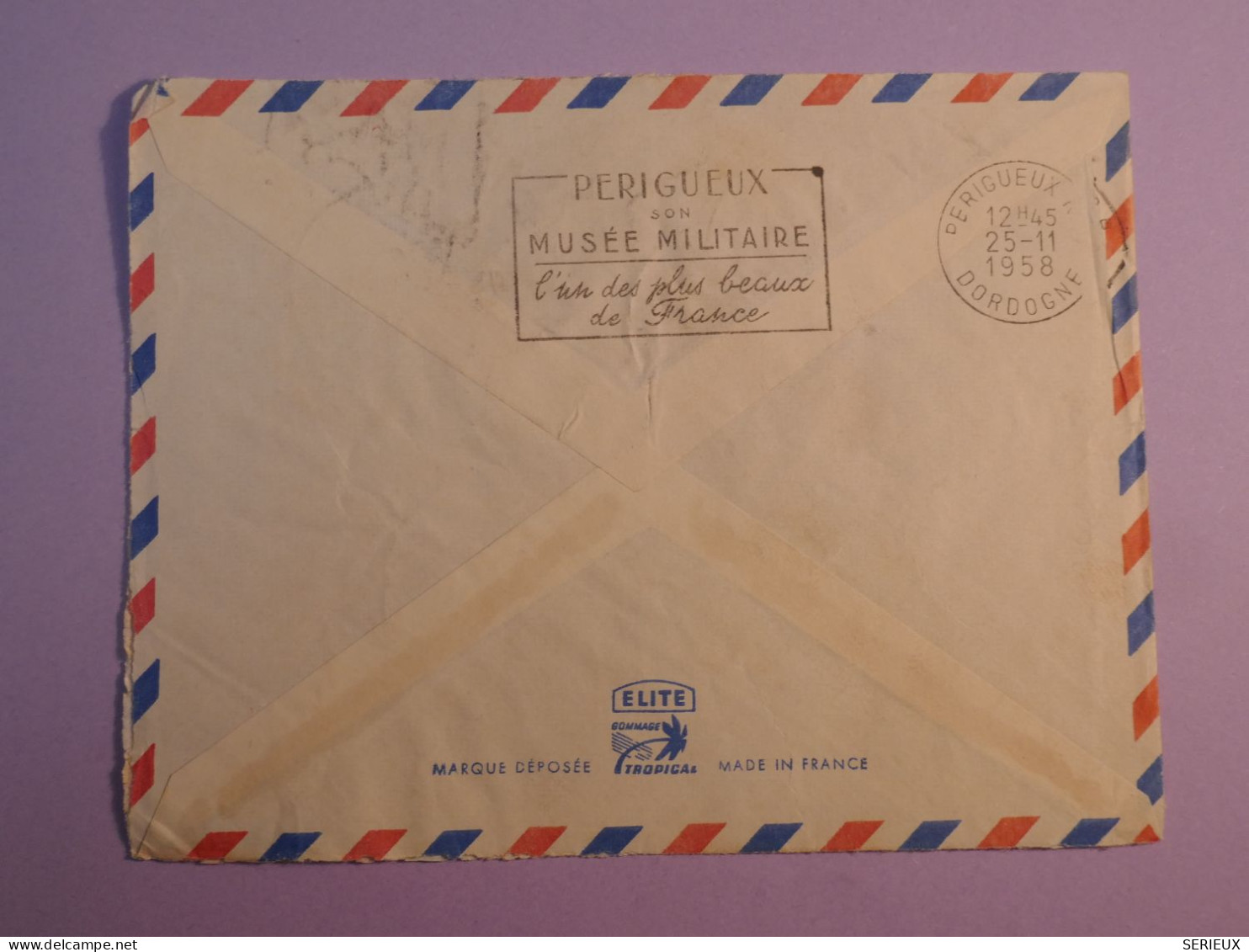 DE6 AEF     BELLE LETTRE  1952 PETIT BUREAU   MOUNDOU   A   EYMET  FRANCE   +AFFR. INTERESSANT+++ - Brieven En Documenten