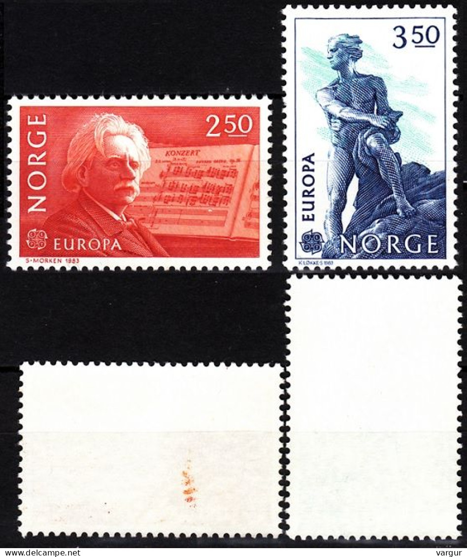 NORWAY 1983 EUROPA: Inventions. Music, Sculpture. Complete Set, MNH - 1983