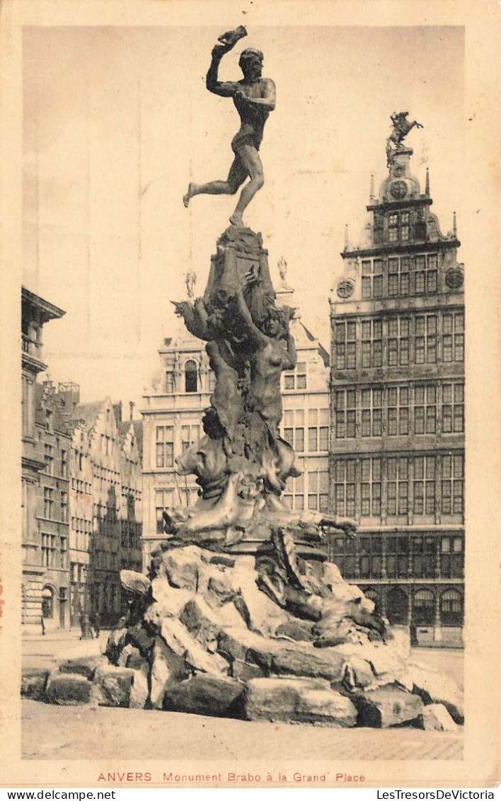 BELGIQUE - Anvers - Monument Brabo à La Grand'place - Carte Postale Ancienne - Antwerpen