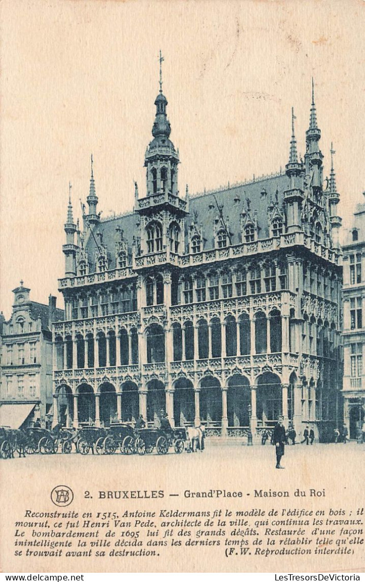 BELGIQUE - Bruxelles - Grand'place - Maison Du Roi - Carte Postale Ancienne - Monumenten, Gebouwen