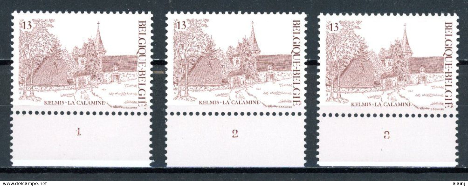 BE   2222  XX   ---  MNH  --  Pour Le Tourisme  --  N° De Planche 1 à 3 - 1981-1990