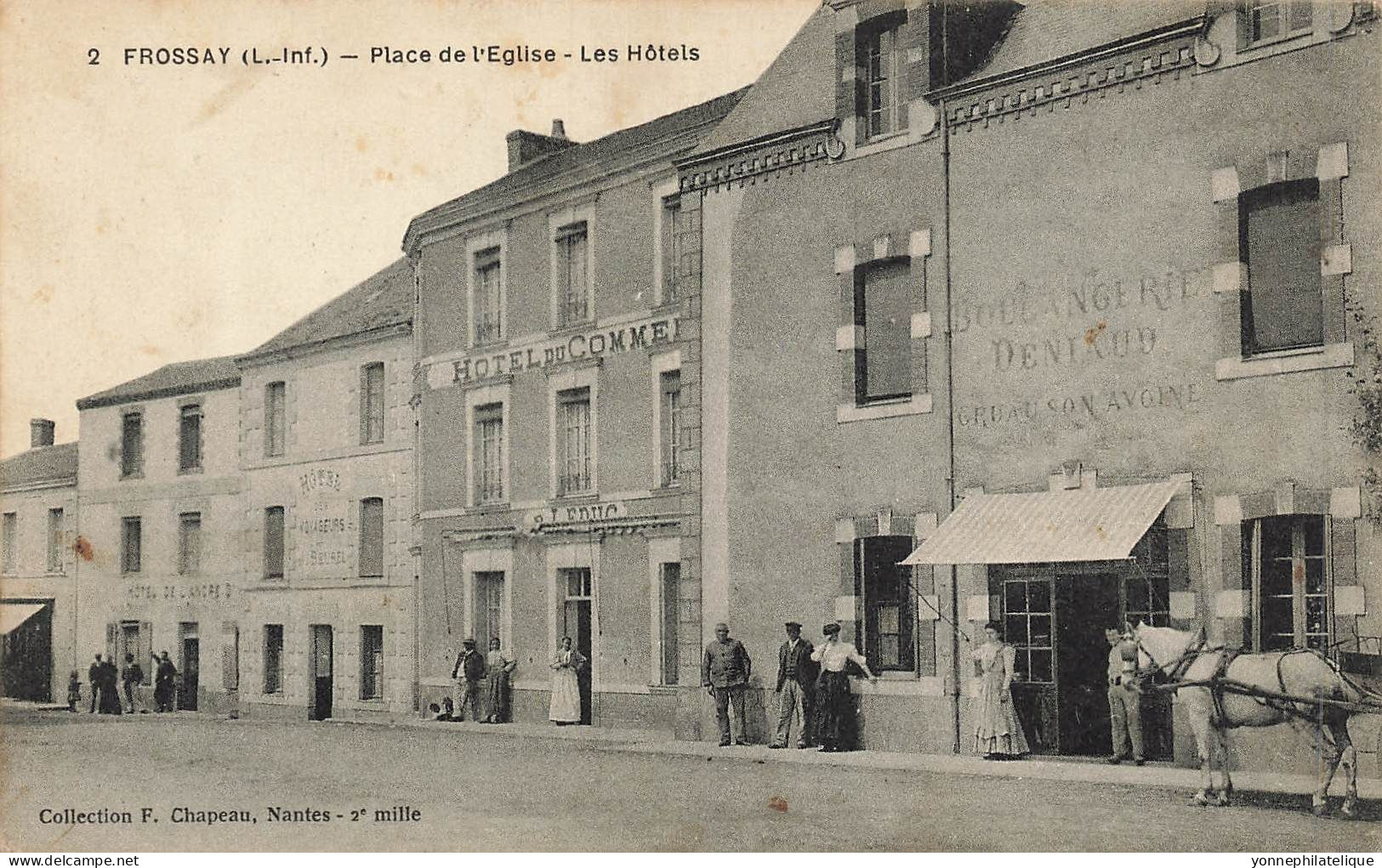 44 - LOIRE ATLANTIQUE - FROSSAY - Place De L'église - Hôtels - Superbe - 10268 - Frossay