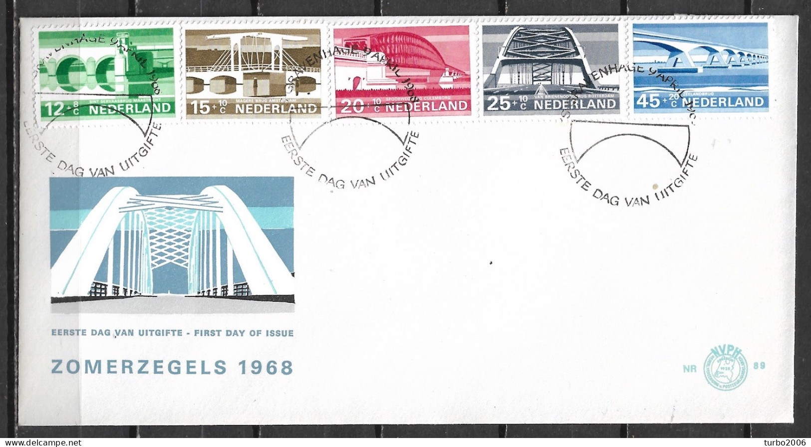 Plaatfout Wit Vlekje In De Grijze Streep Rechtsboven NVPH 904 PM Op FDC 1968 Zomerzegels NVPH E 89 901 / 905 - Variétés Et Curiosités