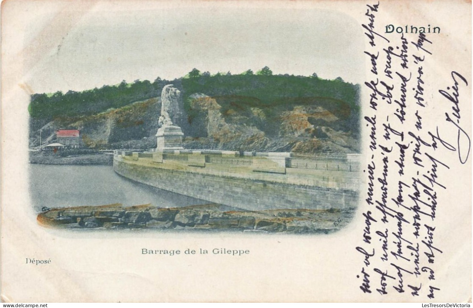 BELGIQUE - La Gileppe - Barrage De La Guileppe - Colorisé - Carte Postale Ancienne - Gileppe (Barrage)