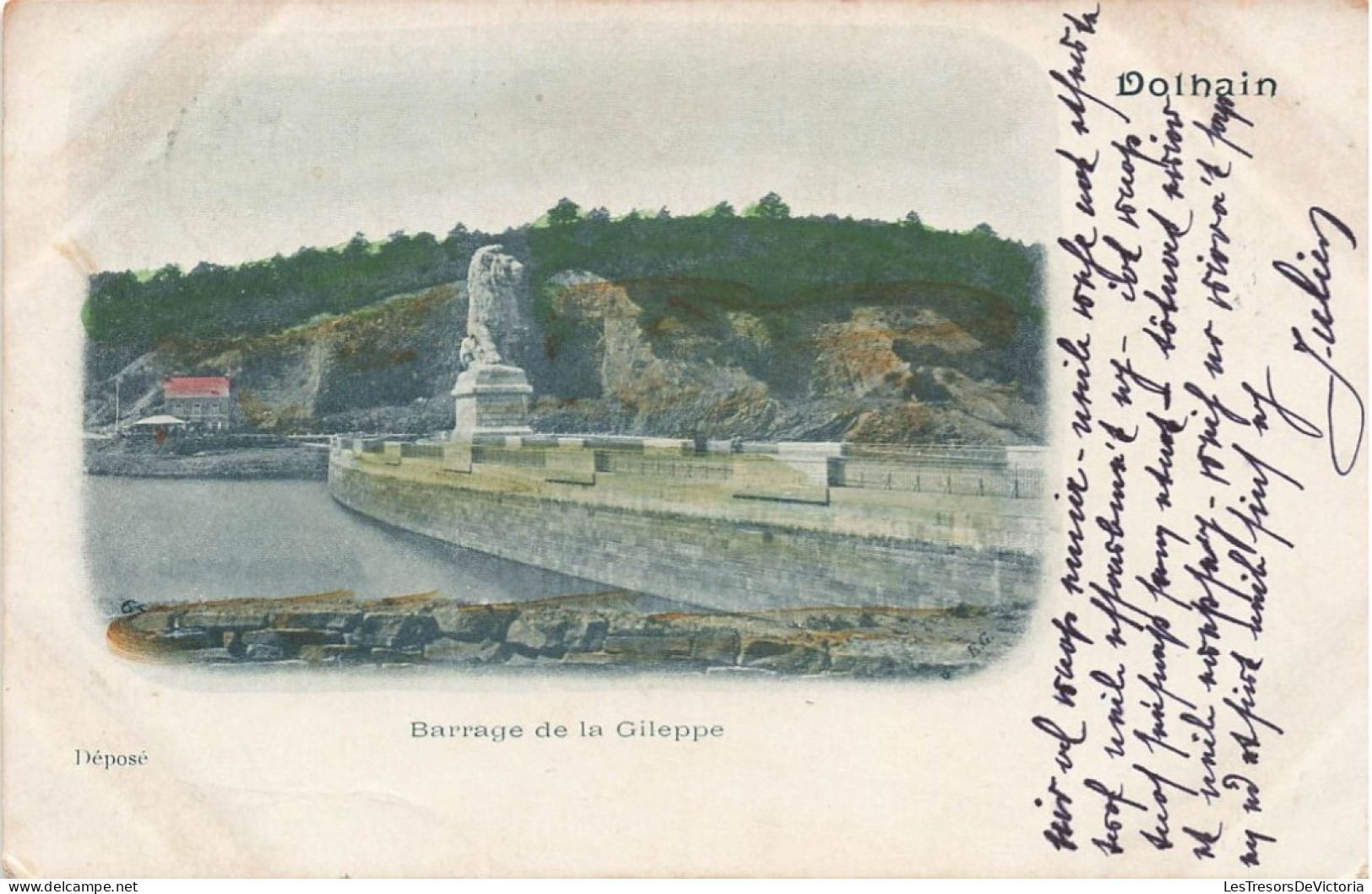 BELGIQUE - La Gileppe - Barrage De La Guileppe - Colorisé - Carte Postale Ancienne - Gileppe (Stuwdam)