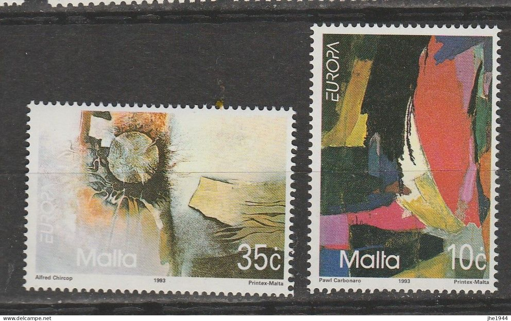 Malte Europa 1993 N° 883/ 884 ** Art Contemporain - 1993