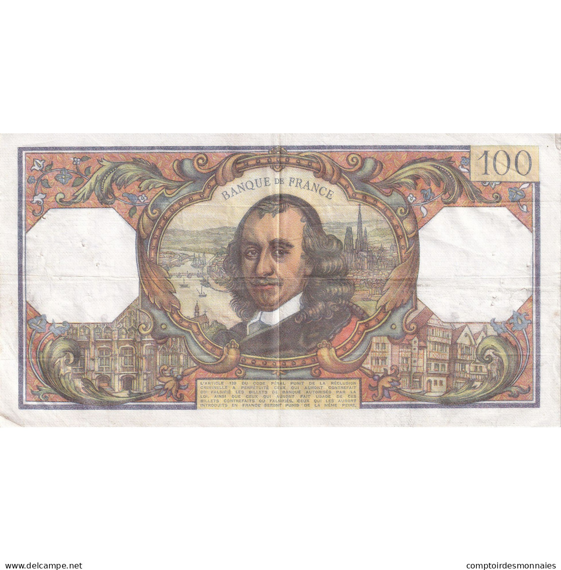 France, 100 Francs, Corneille, 1976, S.927, TTB, Fayette:65.51, KM:149f - 100 F 1964-1979 ''Corneille''