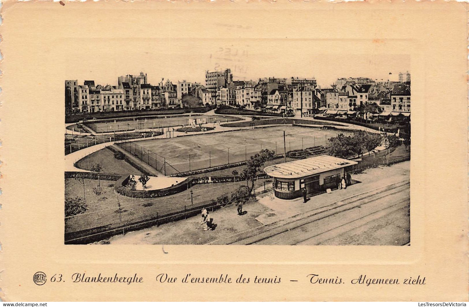 BELGIQUE - Blankenberghe - Vue D'ensemble Des Tennis - - Carte Postale Ancienne - Blankenberge