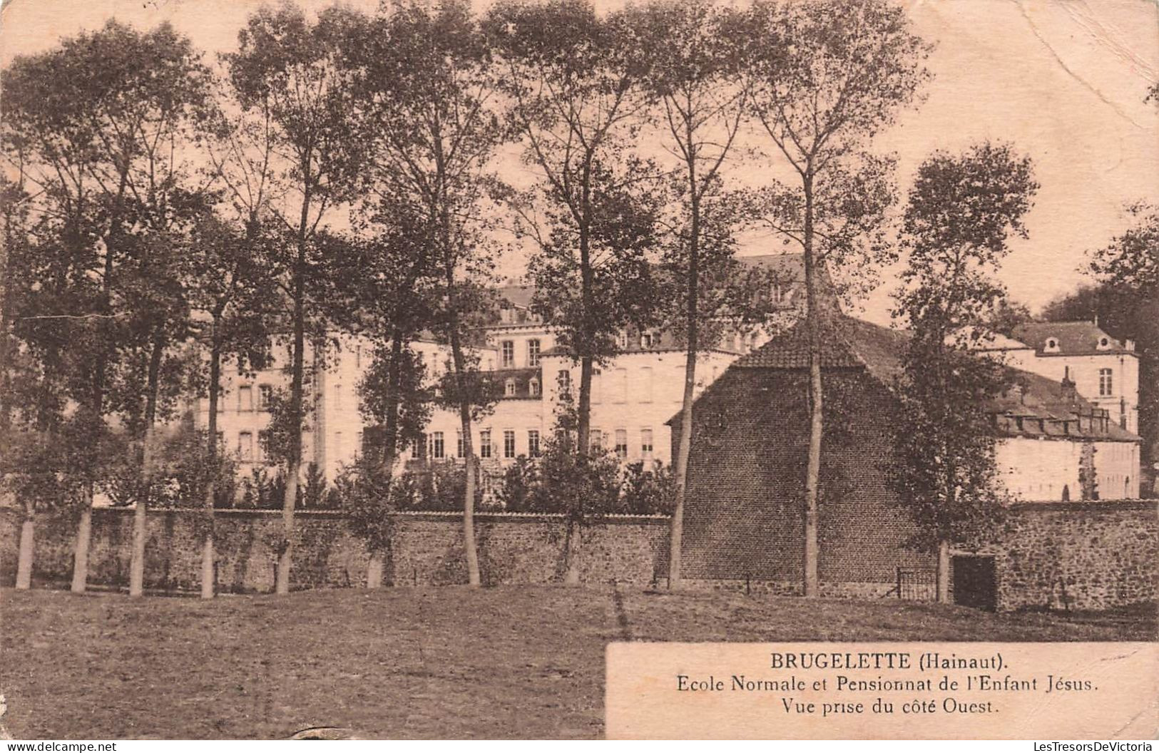 BELGIQUE - Brugelette - École Normale Et Pensionnat De L'Enfant Jésus - Vue Prise Du Côté Ouest - Carte Postale Ancienne - Brugelette