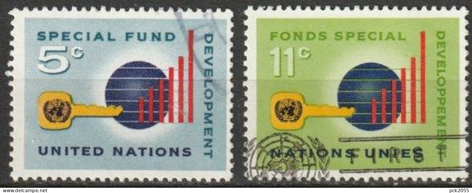 UNO New York 1965 Mi-Nr.148 - 149 O Gestempelt Sonderfonds Der UNO Für Entwicklungsländer( 4602) Günstiger Versand - Usados