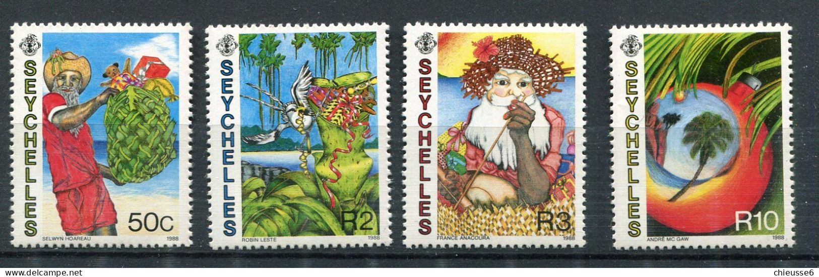Seychelles ** N° 669 à 672 - Noël - Seychelles (1976-...)
