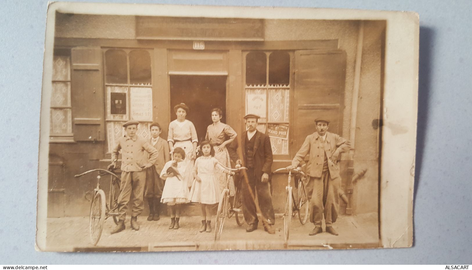 Carte Photo ,café Au Rendez Vous ... Numero De Rue 115 - Cafés