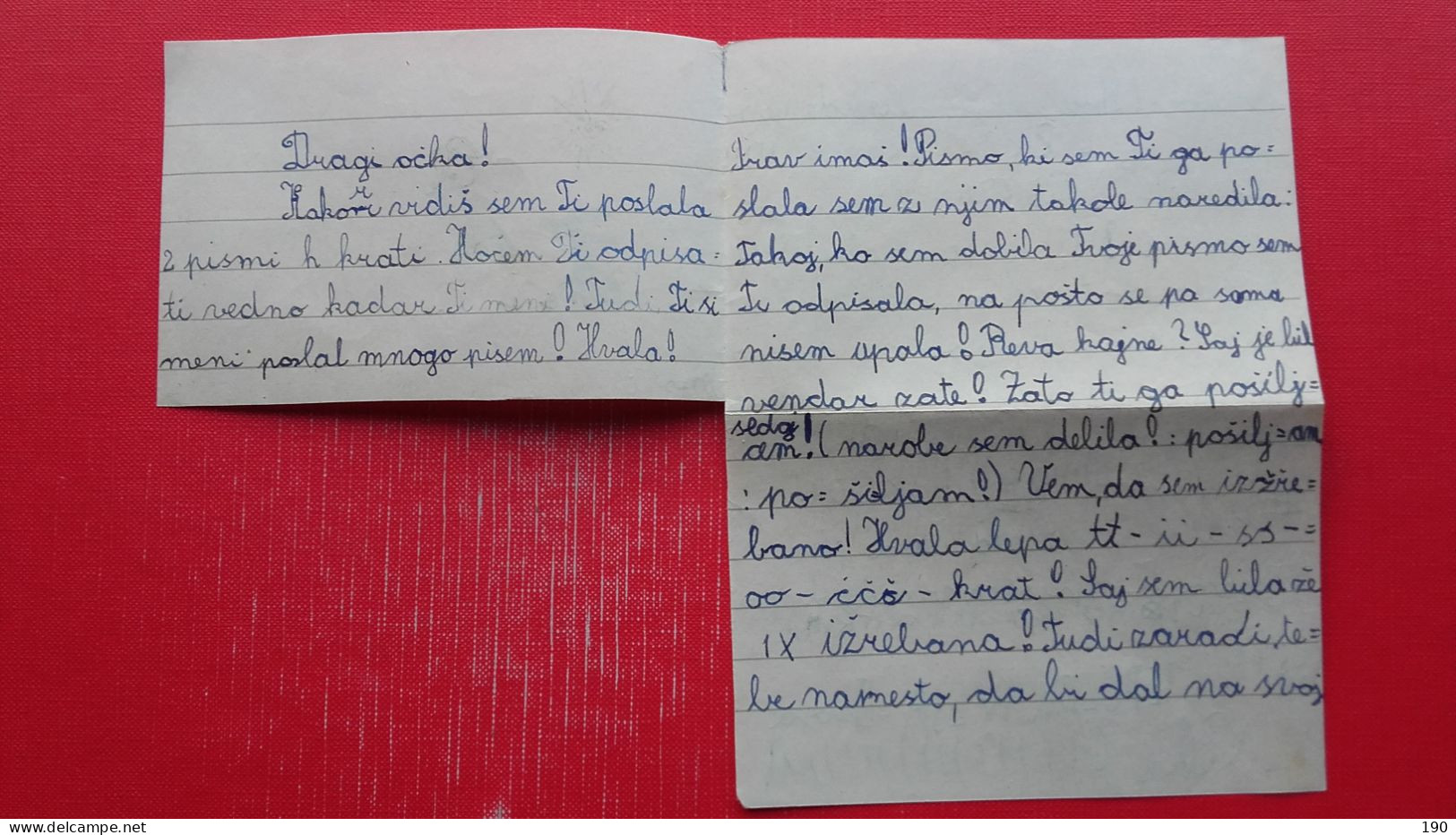 Letter Sent From Ljubljana To Golnik.Written By Child - Storia Postale
