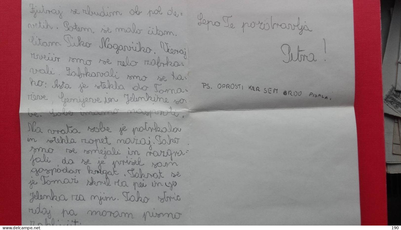 Letter Sent From Ljubljana To Golnik.Written By Child.Strojni Zig - Lettres & Documents